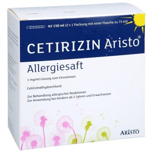 CETIRIZIN Aristo Allergiesaft 1 mg/ml Lsg.z.Einn. Produktbild