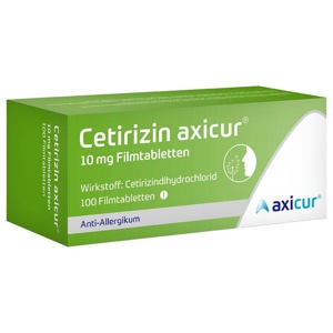 CETIRIZIN axicur 10 mg Filmtabletten Produktbild