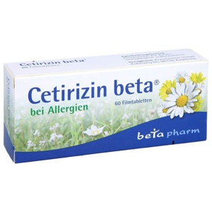 CETIRIZIN beta Filmtabletten Produktbild
