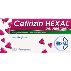 CETIRIZIN HEXAL Filmtabletten bei Allergien Produktbild