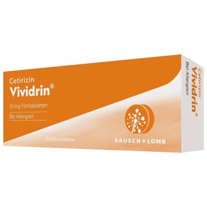 CETIRIZIN Vividrin 10 mg Filmtabletten Produktbild