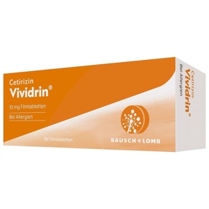 CETIRIZIN Vividrin 10 mg Filmtabletten Produktbild