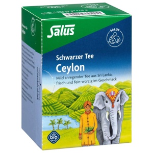 CEYLON schwarzer Tee Bio Salus Filterbeutel Produktbild
