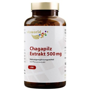 CHAGA PILZ Extrakt 500 mg Kapseln Produktbild