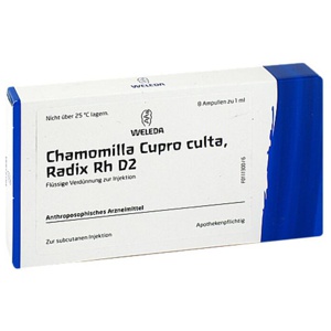 CHAMOMILLA CUPRO culta Radix Rh D 2 1% Ampullen Produktbild