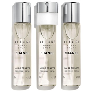 Chanel Allure Homme Sport Cologne Travel Spray And Two Refills 3 X 20ml produktbillede