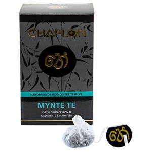 Chaplon Mynte Sort/grøn Te Økologisk   15 breveeve produktbillede