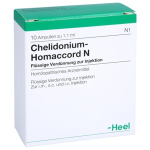CHELIDONIUM-HOMACCORD N Ampullen Produktbild