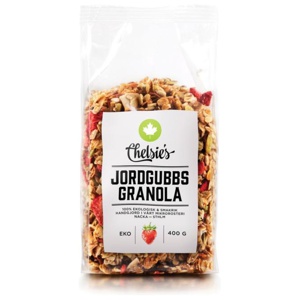 Chelsie's Organic Jordgubbs Granola 400 g produkt bild