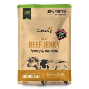 Cherky Foods Beef Jerky Eco Honey & Mustard 30 g produktbillede