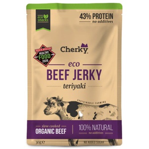 Cherky Foods Beef Jerky Eco Teriyaki 30 g produktbillede