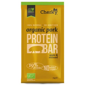 Cherky Foods Meat Bar Pork Eco Apple & Mustard 35 g produktbillede