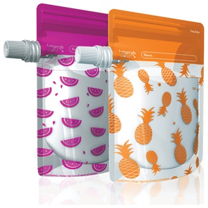 CherubBaby Matpåsar Rosa/Orange (10p) 150ml produkt bild