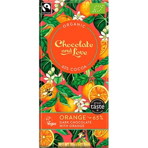 Chokolade Orange 65% Økologisk produktbillede