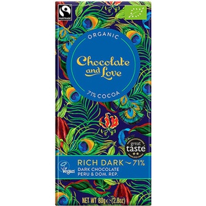Chokolade Rich dark 71% Økologisk produktbillede