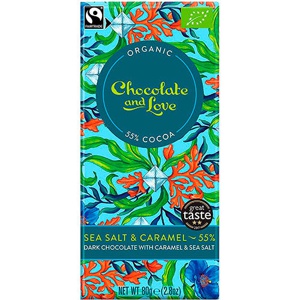 Chokolade Sea Salt & Caramel 55% Økologisk produktbillede