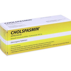 Cholspasmin Artischocke überzogene Tabletten, 30 St Überzogene Tabletten Produktbild