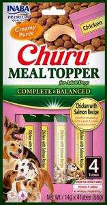 Dog Meal Topper Chicken with Salmon 4x14g produkt bild