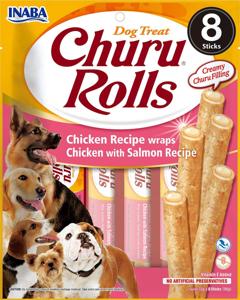 Churu Dog Rolls Chicken with Salmon 8 st produkt bild
