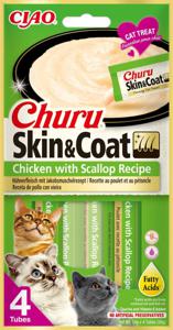 Churu Skin & Coat Chicken & Scallop 4 st produkt bild