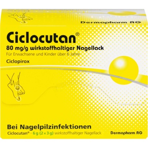 Ciclocutan 80 mg / g wirkstoffhaltiger Nagellack, 6 g Wirkstoffhaltiger Nagellack Produktbild