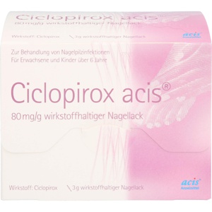 Ciclopirox acis 80mg/g 3 g Wirkstoffhaltiger Nagellack Produktbild