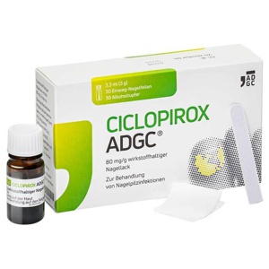 CICLOPIROX ADGC® 80 mg/g wirkstoffhaltiger Nagellack, 3.3 ml Wirkstoffhaltiger Nagellack Produktbild