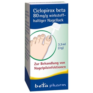 CICLOPIROX beta 80 mg/g wirkstoffhalt.Nagellack Produktbild