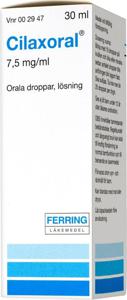 Cilaxoral orala droppar 7,5 mg/ml 30 ml produkt bild