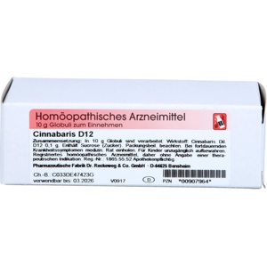 CINNABARIS-D-12-Globuli Produktbild