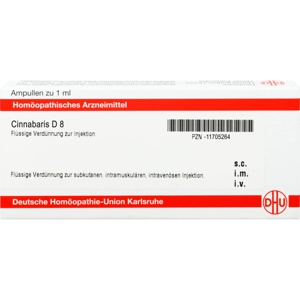 CINNABARIS D 8 Ampullen Produktbild