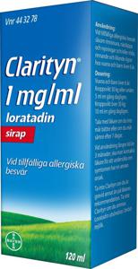 Clarityn sirap 1 mg/ml 120 ml produkt bild