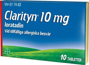 Clarityn, tablett 10 mg Bayer AB, 10 st produkt bild