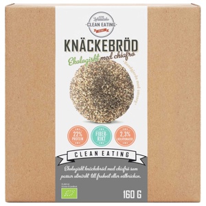 Clean Eating Ekologiskt Chia Knäckebröd 160 g produkt bild
