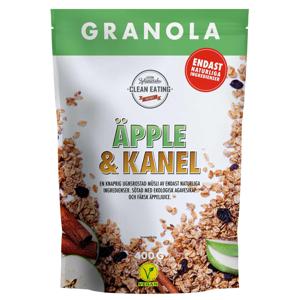Clean Eating Granola Äpple & Kanel 400 g produkt bild