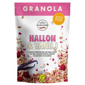 Clean Eating Granola Hallon & Vanilj 400 g produkt bild