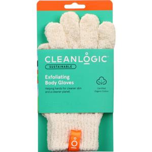 Clean Logic Sustainable Exfoliating Body Gloves produkt bild