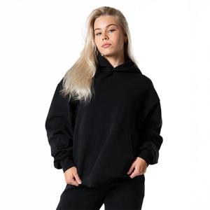 Clean Oversized Hoodie Svart produkt bild