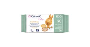 Cleanic Baby Eco havremjölk våtservetter 50 st. produkt bild