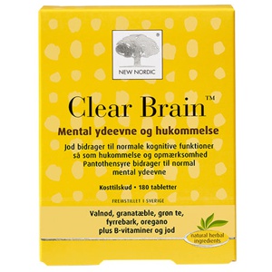 Clear Brain - 180 tabl. produktbillede