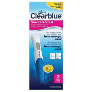 Clearblue graviditetstest m/ukesindikator 2 stk produktbilde