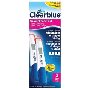 Clearblue Digital ultratidlig graviditetstest 2 stk produktbilde