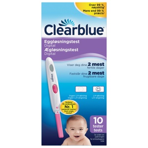 Clearblue digital eggløsningstest 10 stk produktbilde