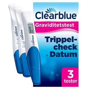 Clearblue Graviditetstest Trippelcheck & Datum produkt bild