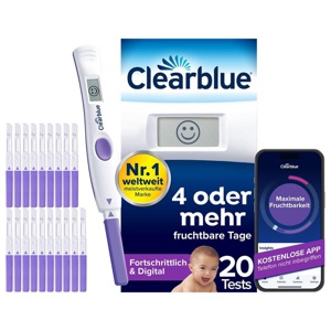 Clearblue Ovulationstest Fortschrittlich & Digital 20 St Test Produktbild