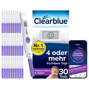 Clearblue Ovulationstest Fortschrittlich und Digital 30 St Test Produktbild