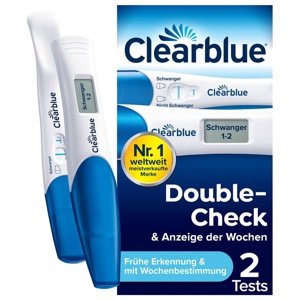 Clearblue Double-Check & Anzeige der Wochen 2 St Kombipackung Produktbild