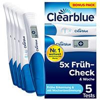 Clearblue Schwangerschaftstest Multicheck 4+1 Urin Produktbild