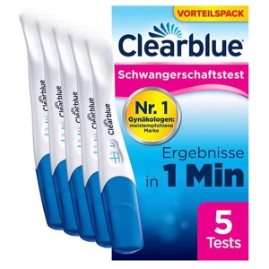 Clearblue Schwangerschaftstest Schnelle Erkennung, 5 St Test Produktbild