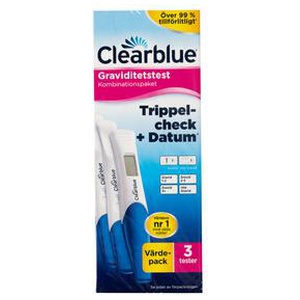 Clearblue Triple Check Graviditetstest - 3 stk. produktbillede